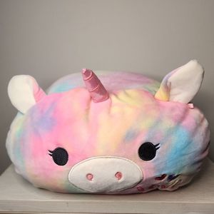 Squishmallow Unicorn Esmeralda Stackable Tie Dye Pink Plush 2019‎